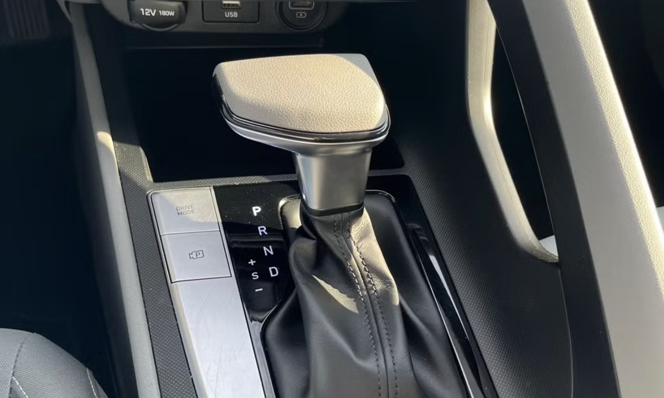 Clean interior of a Hyundai Elantra from the fleet